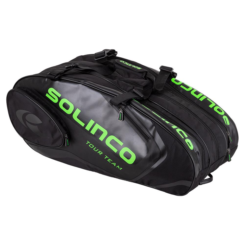 Solinco 15-Pack Tour Team Tennis Racquet Bag Black and Neon Green | Tennis  Express