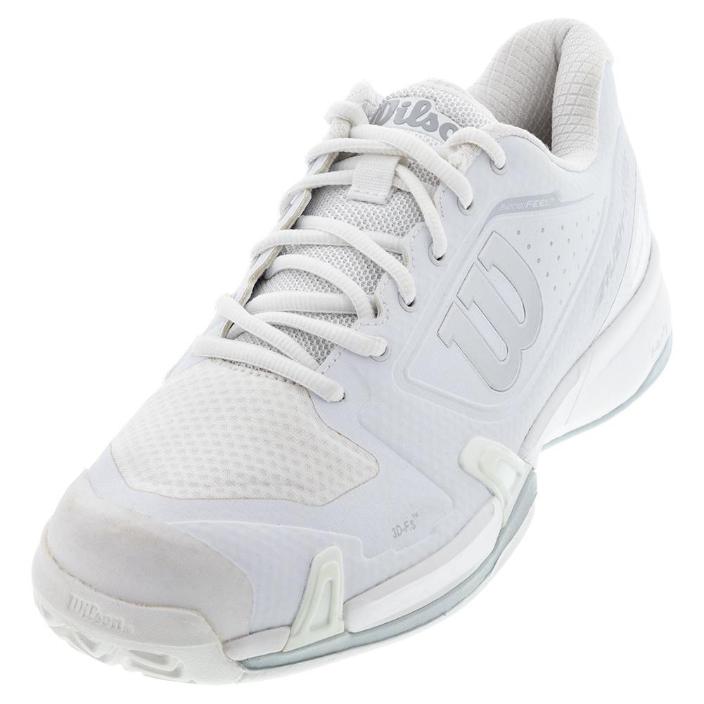 Wilson Men`s Rush Pro 2.5 Tennis Shoes White and Pearl Blue