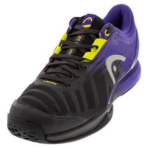HEAD Men`s Sprint Pro 3.0 Tennis Shoes Purple and Lime | Tennis Express