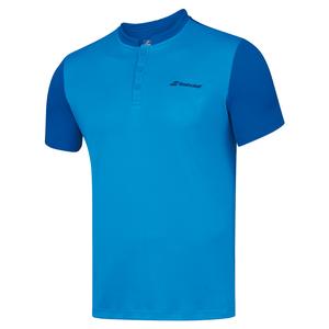 Babolat Men`s Play Tennis Polo Blue Aster