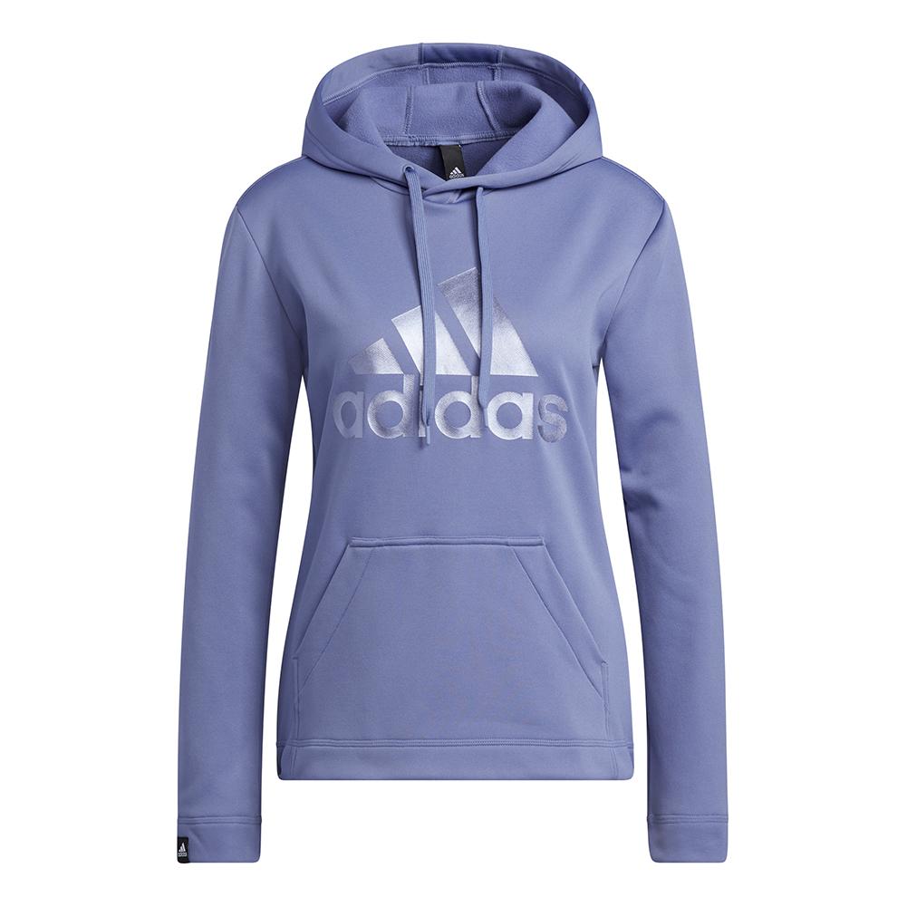 Adidas Women`s Game and Go Big Logo Hoodie Orbit Violet