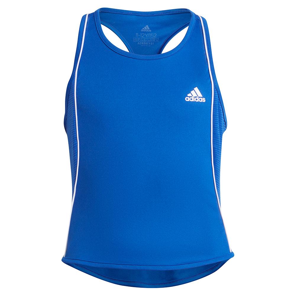 adidas Girls` Pop Up Tennis Tank in Bold Blue