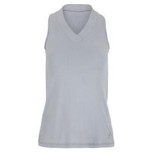 Women`s UV Racerback Tennis Tank Stone