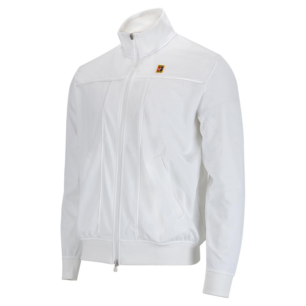 Nike Men`s Court Heritage Tennis Jacket White