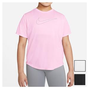 Girls` Dri-FIT One Short-Sleeve Top (Extended Size)