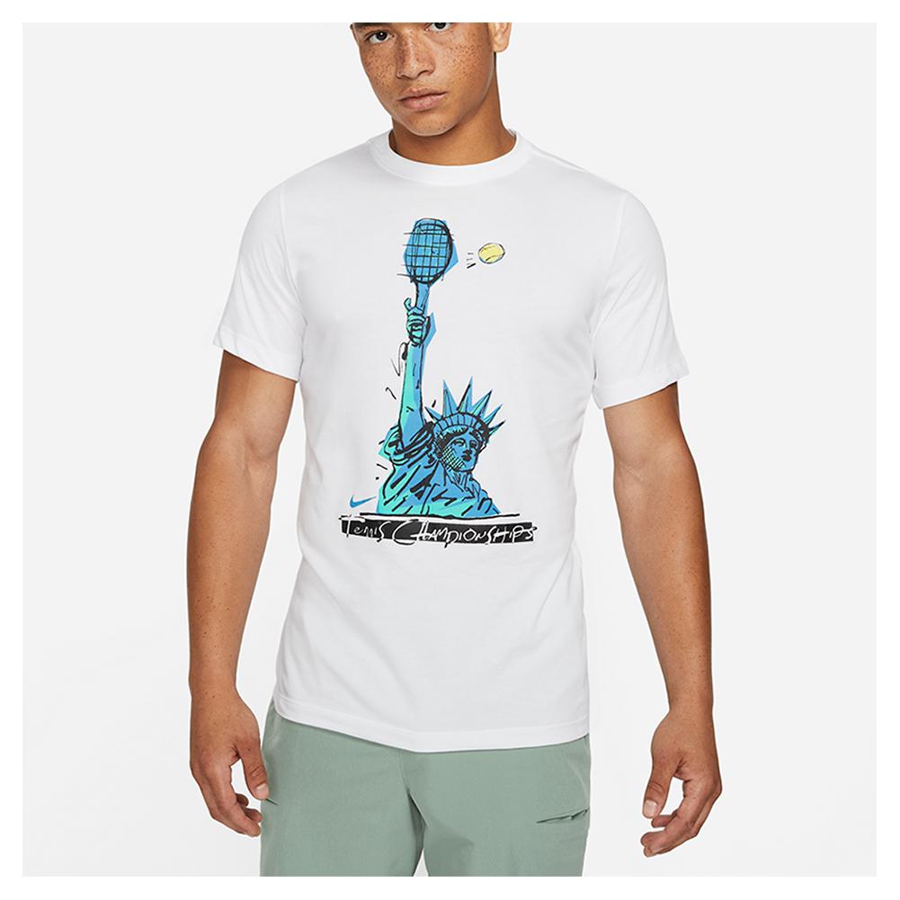 Nike Men`s New York City Court Dri-FIT Liberty Tennis T-Shirt