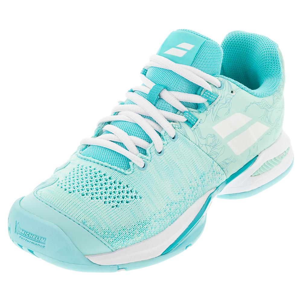 Babolat Women`s Propulse Blast All Court Tennis Shoes Tanager Turquoise |  Tennis Express