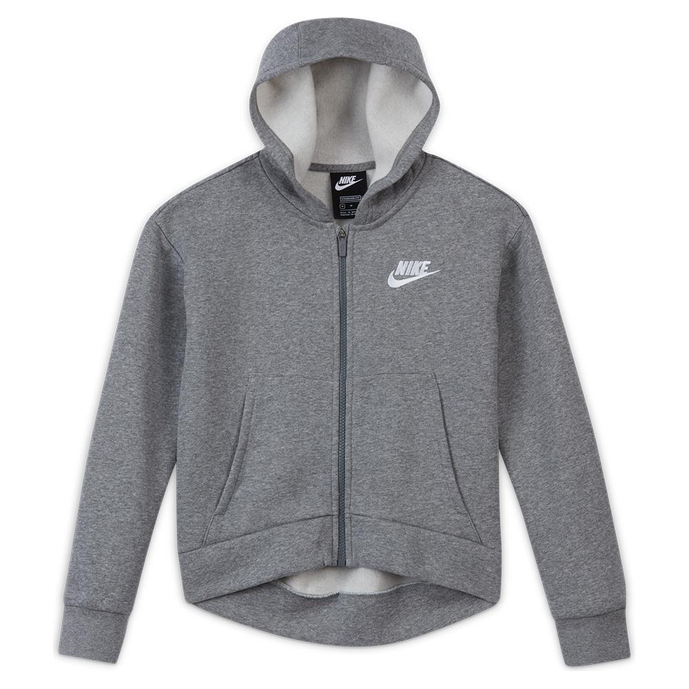 Nike Girls` Sportswear Club Fleece Full-Zip Hoodie