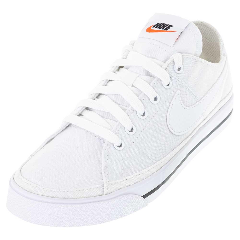Nike Men`s Court Legacy Canvas Shoes White