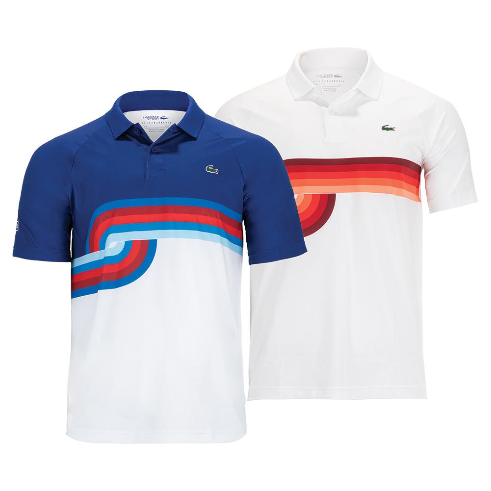 Lacoste Men`s Novak Djokovic Spiral Graphic Tennis Polo