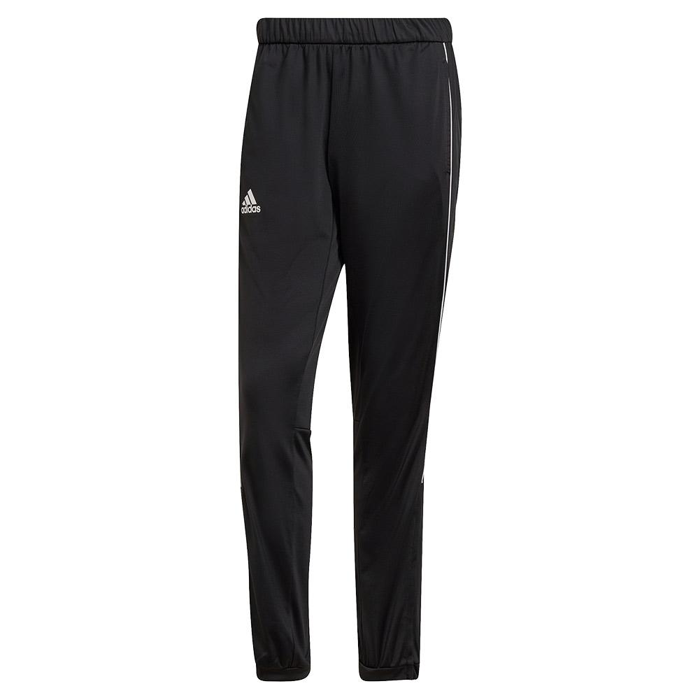 Adidas Men`s 3-Stripe Knit Tennis Pant Black and White