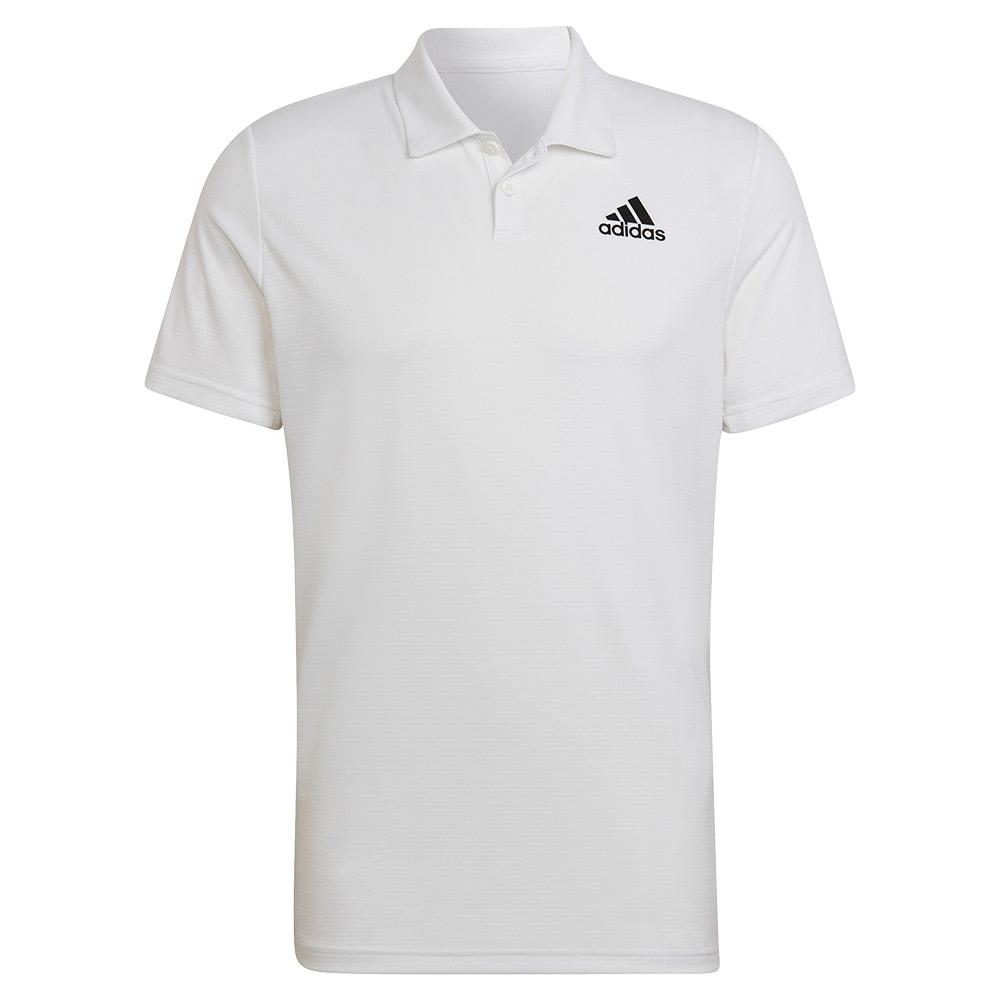 Adidas Men`s HEAT.RDY Tennis Polo Shirt White and Black