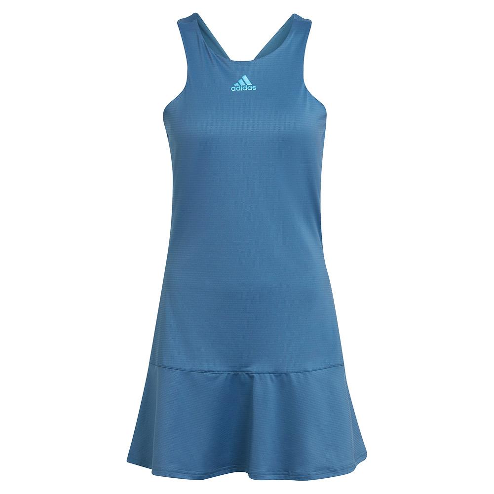 adidas Women`s Aeroready Y-Back Tennis Dress Altered Blue