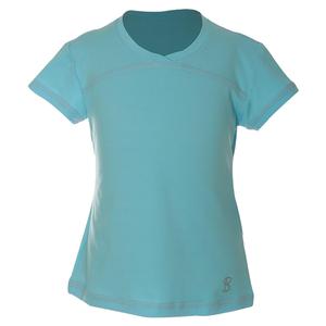 Girls` UV Colors Short Sleeve Tennis Top Babyboy