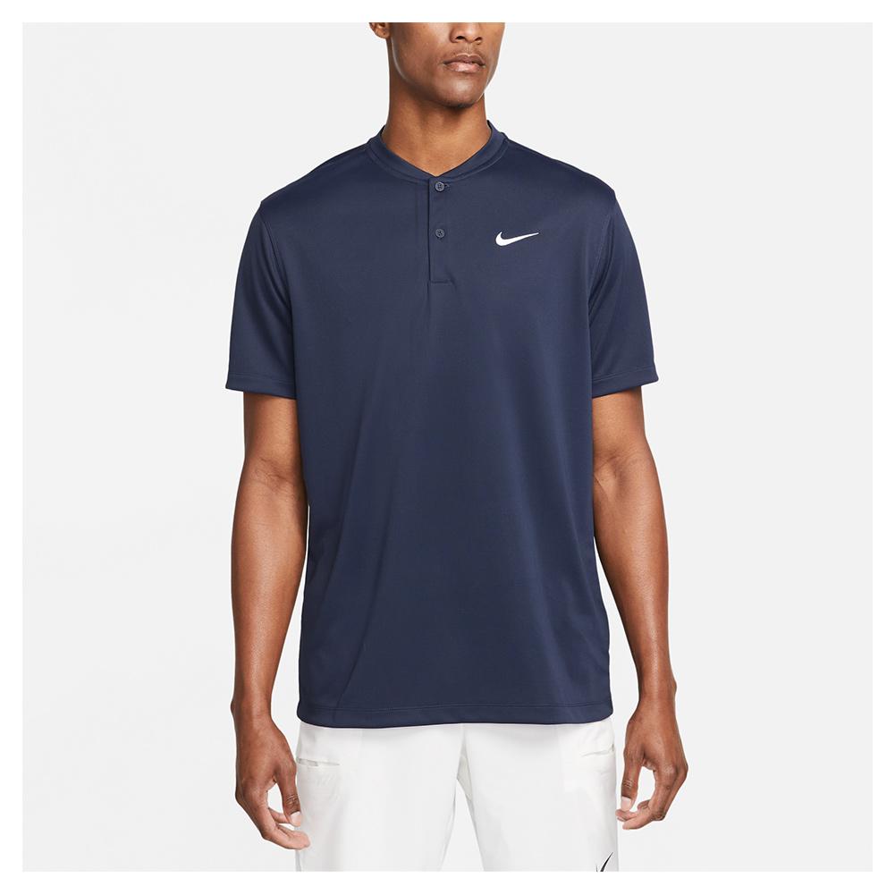 Nike Men`s Court Dri-FIT Blade Solid Tennis Polo