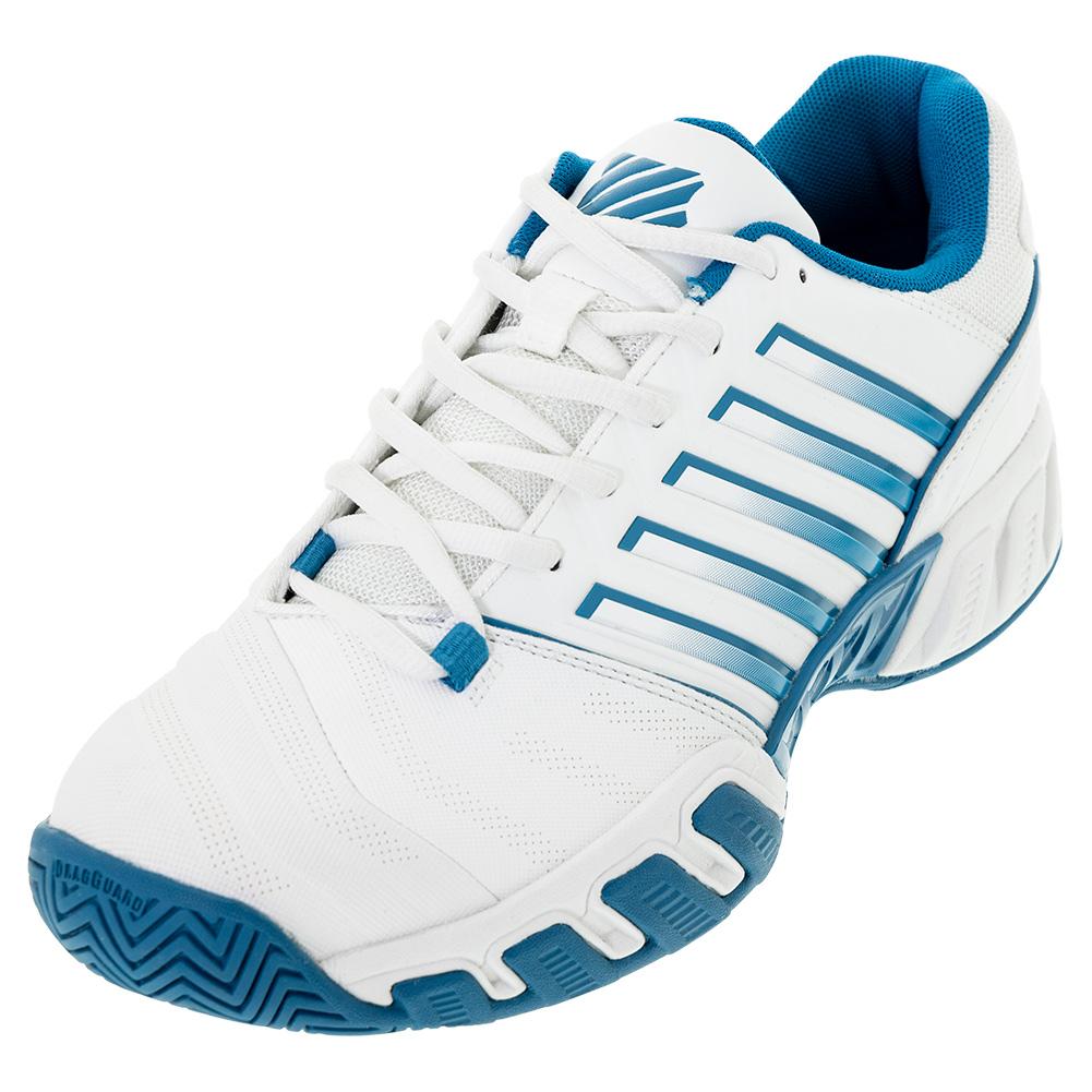 K-Swiss Men`s Bigshot Light 4 Tennis Shoes Brilliant White and Celestial