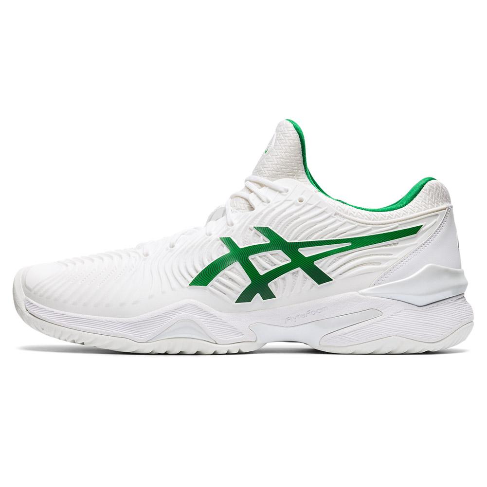 ASICS Men`s Court FF Novak Tennis Shoes White and Green