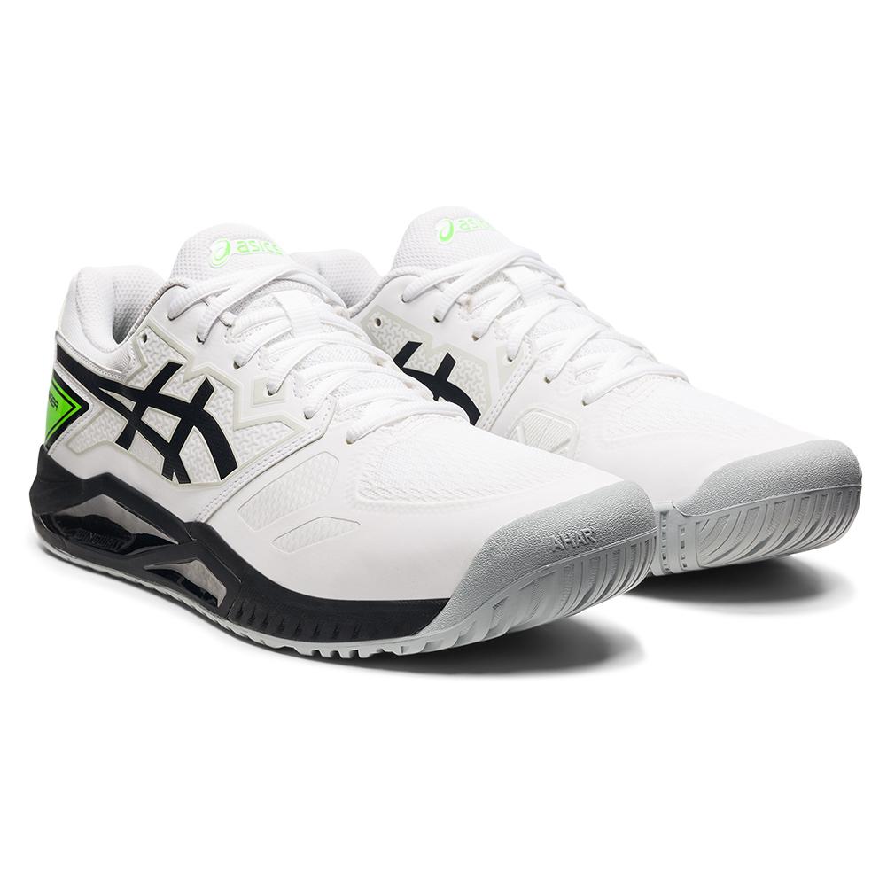 ASICS Men`s GEL-Challenger 13 Tennis Shoes White and Green Gecko | Tennis  Express