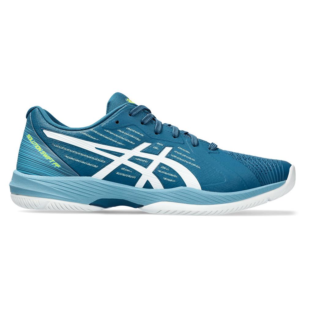 ASICS Men`s Solution Swift FF Tennis Shoes Restful Teal and White