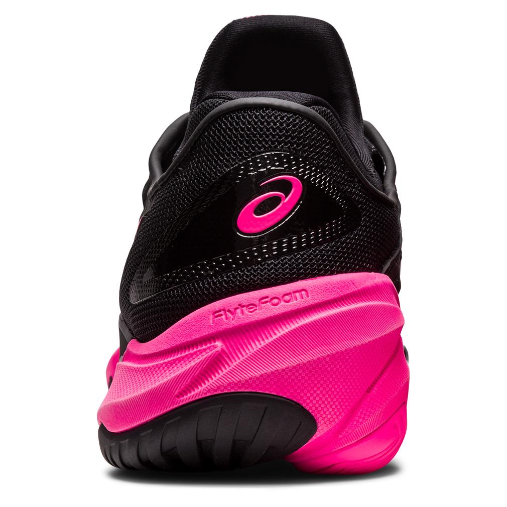 ASICS Men`s Court FF 3 Tennis Shoes Black and Hot Pink