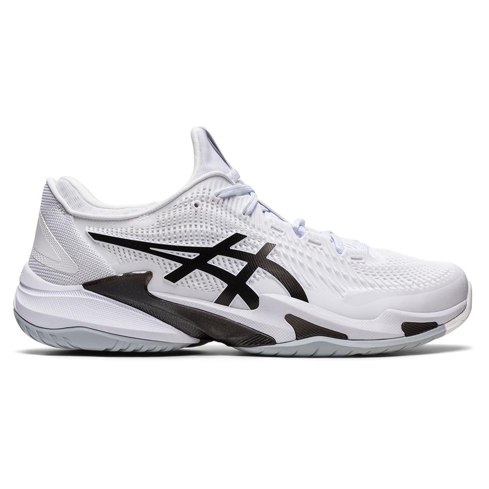 ASICS Men`s Court FF 3 Tennis Shoes White and Black