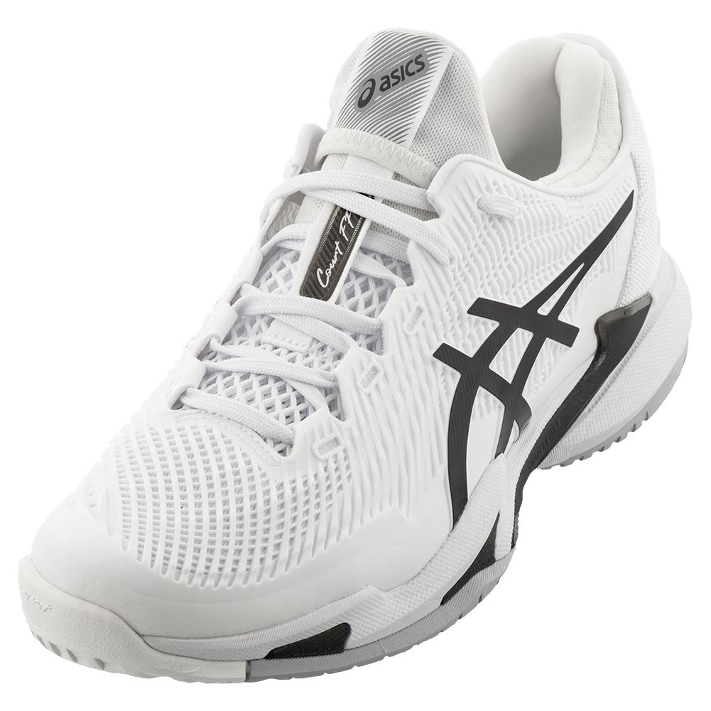 ASICS Men`s Court FF 3 Tennis Shoes White and Black