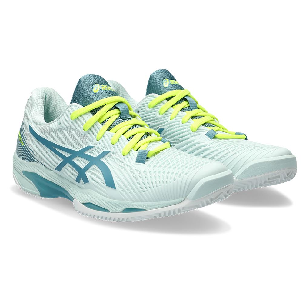 ASICS Women`s Solution Speed FF 2 Clay Tennis Shoes Soothing Sea and Gris  Blue