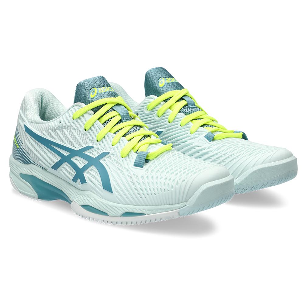 ASICS Women`s Solution Speed FF 2 Tennis Shoes Soothing Sea and Gris Blue