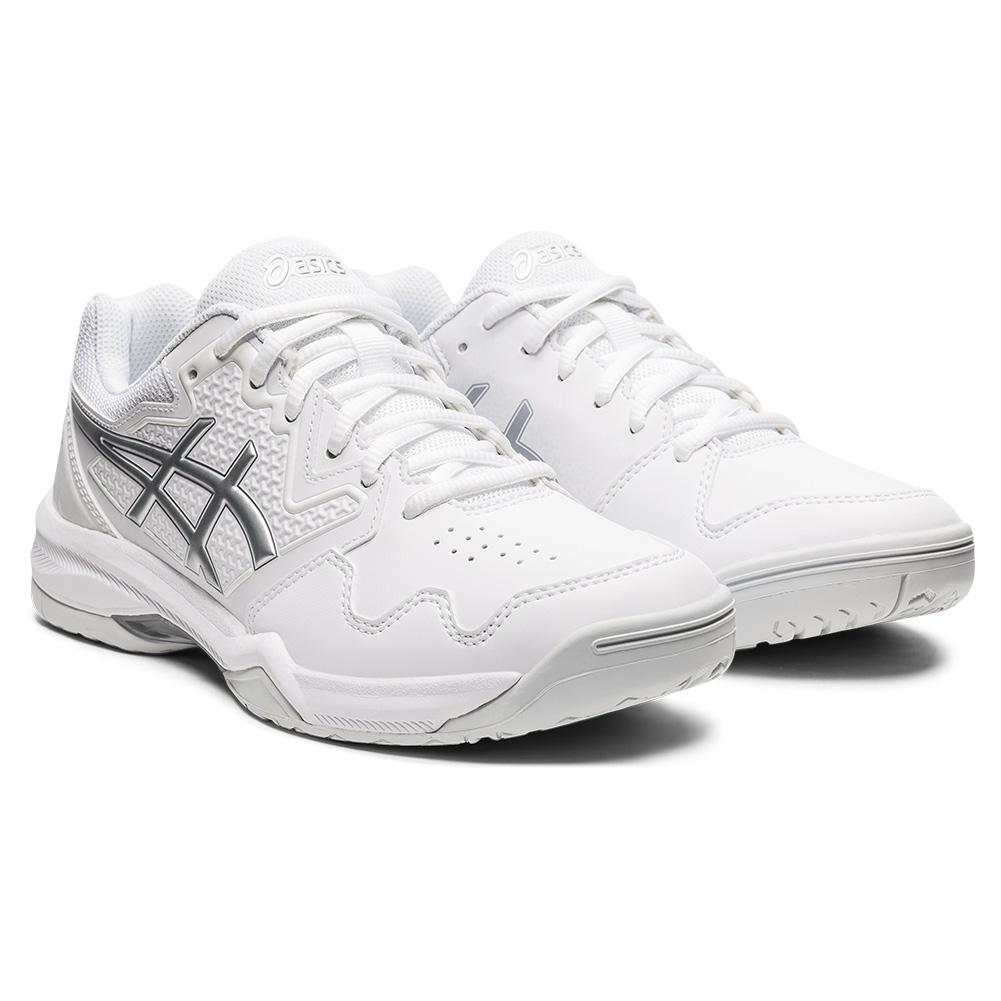 ASICS Women`s GEL-Dedicate 7 Tennis Shoes White and Pure Silver | Tennis  Express