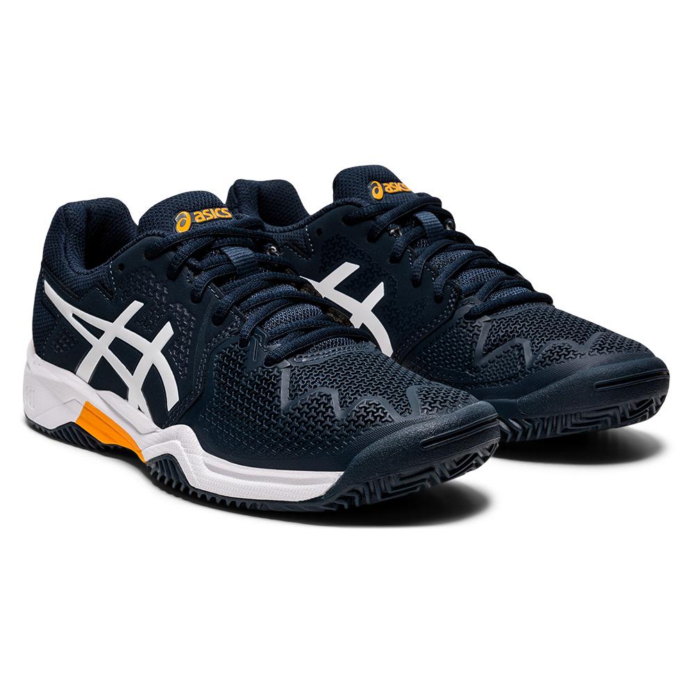 ASICS Tennis Shoes | Juniors GEL-Resolution 8 GS in French Blue & White |  Tennis Express