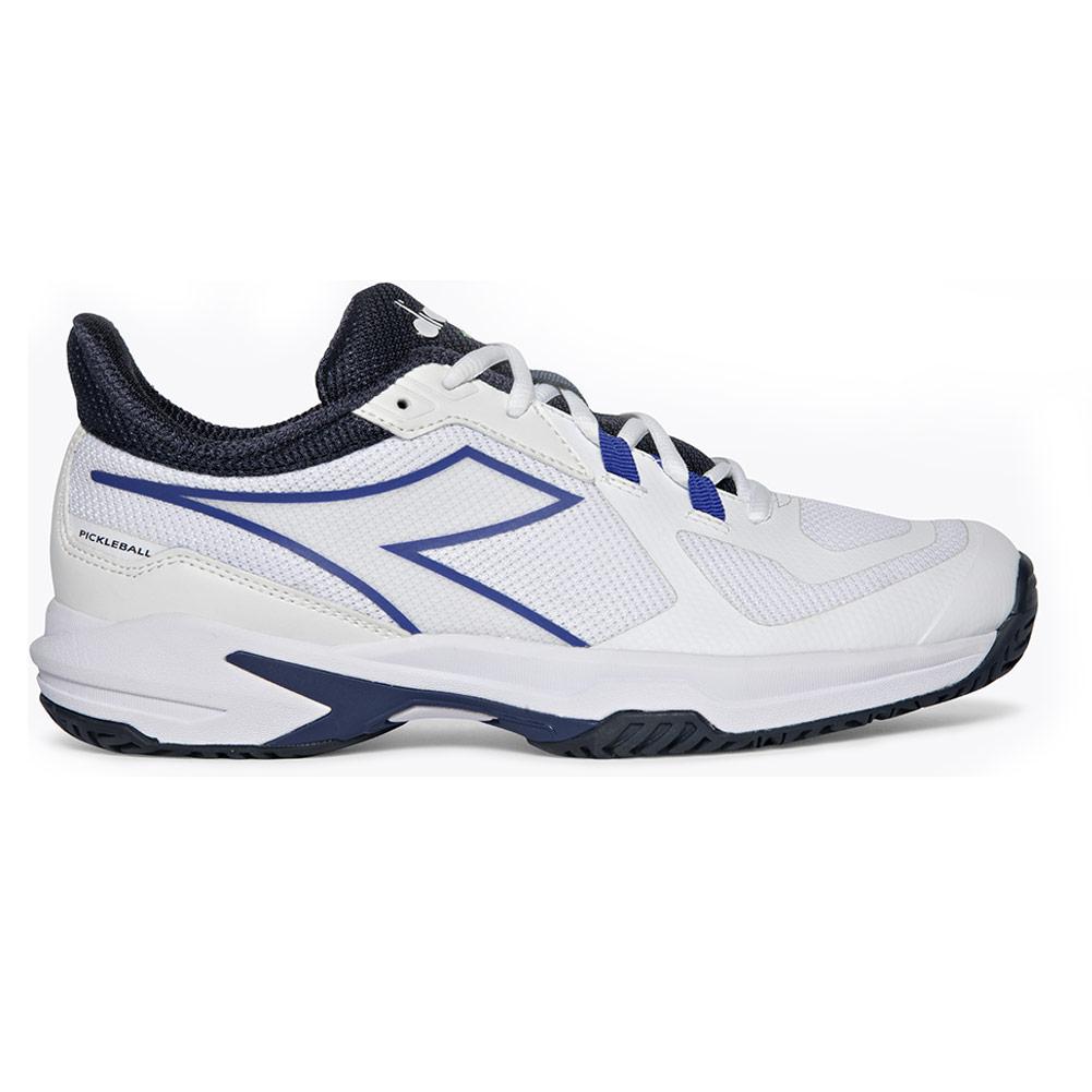 Diadora Men`s Trofeo 2 AG PKL Shoes White and Surf the Web