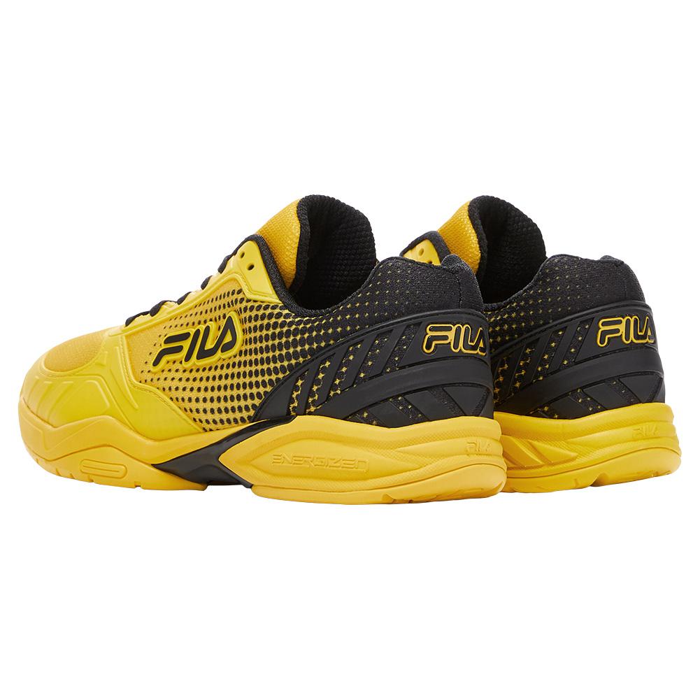 Fila Men`s Volley Zone Pickleball Shoes Citrus and Black