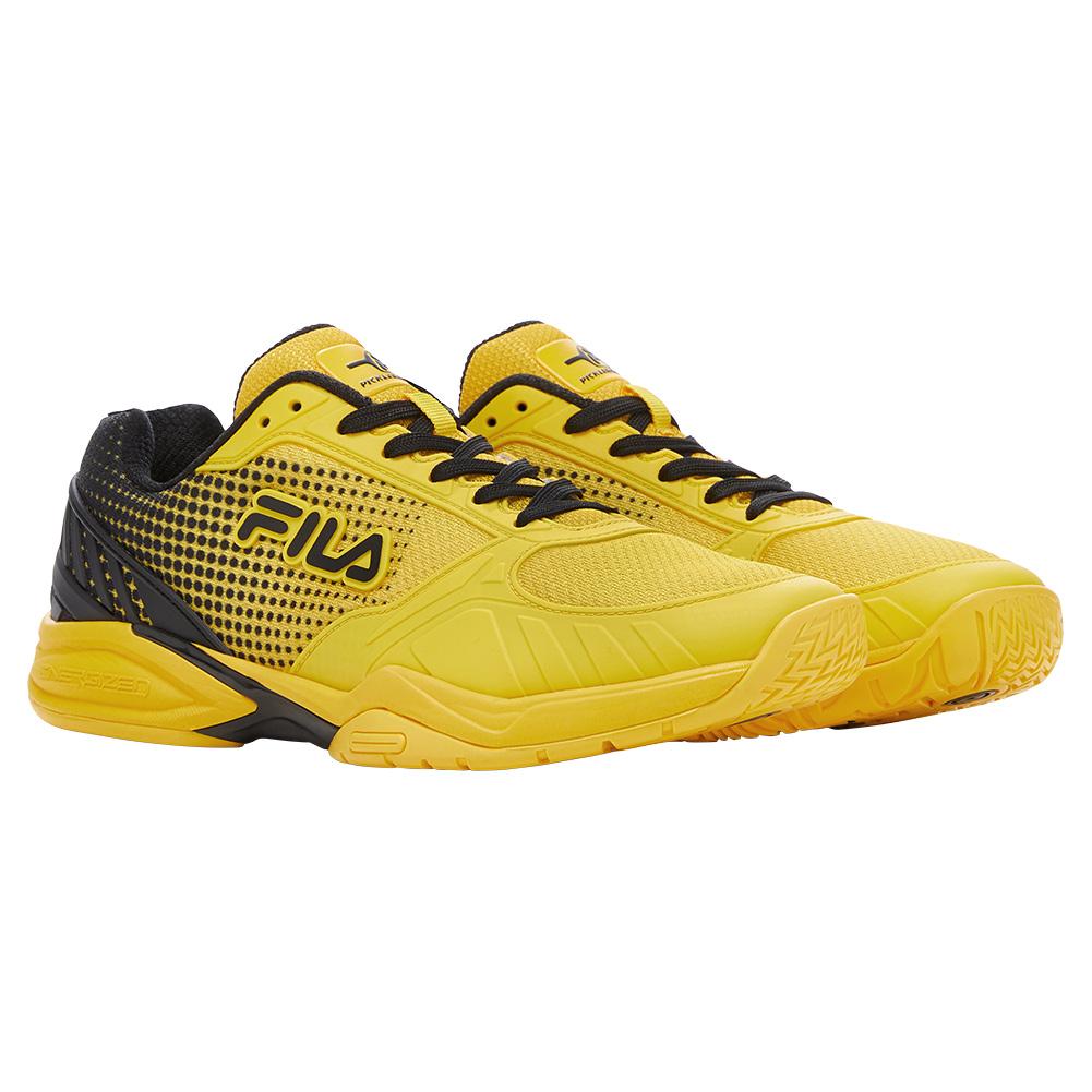 Fila Men`s Volley Zone Pickleball Shoes Citrus and Black