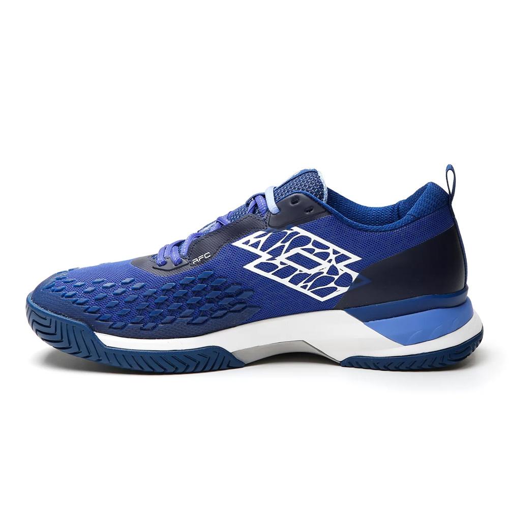 Lotto Men`s Raptor HyperPulse 100 Speed Tennis Shoes Royal Gem and All White