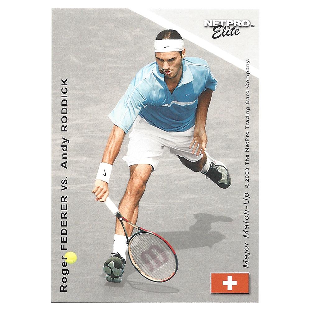 Roddick vs Federer Major Match Up Card | Tennis Express