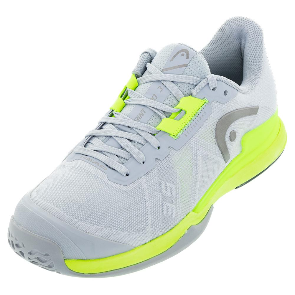 HEAD Men`s Sprint Pro 3.5 Tennis Shoes Grey and Yellow