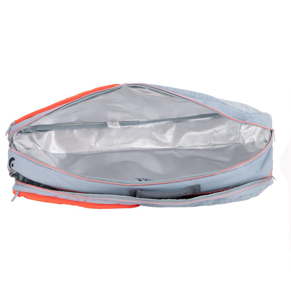 HEAD Tennis Bags - Radical 6R Comb in Grey & Orange