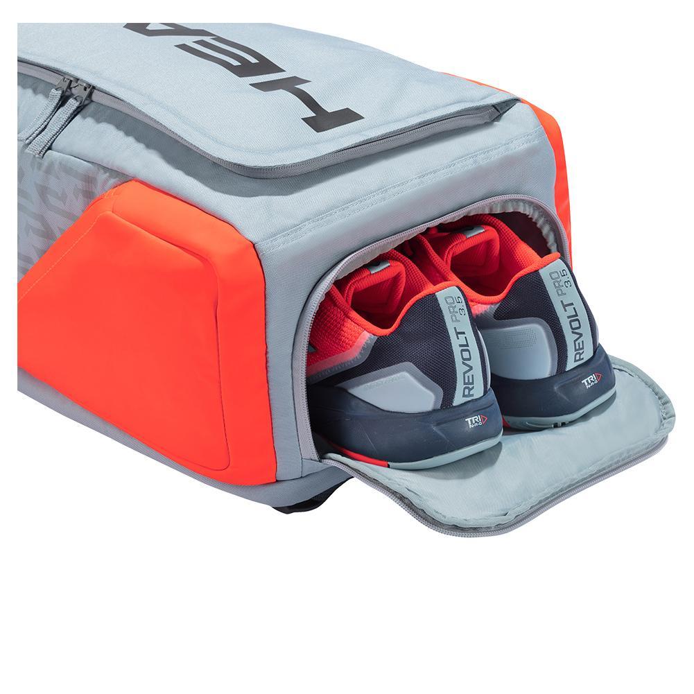 HEAD Tennis Bags - Radical Rebel Backpack in Grey & Orange