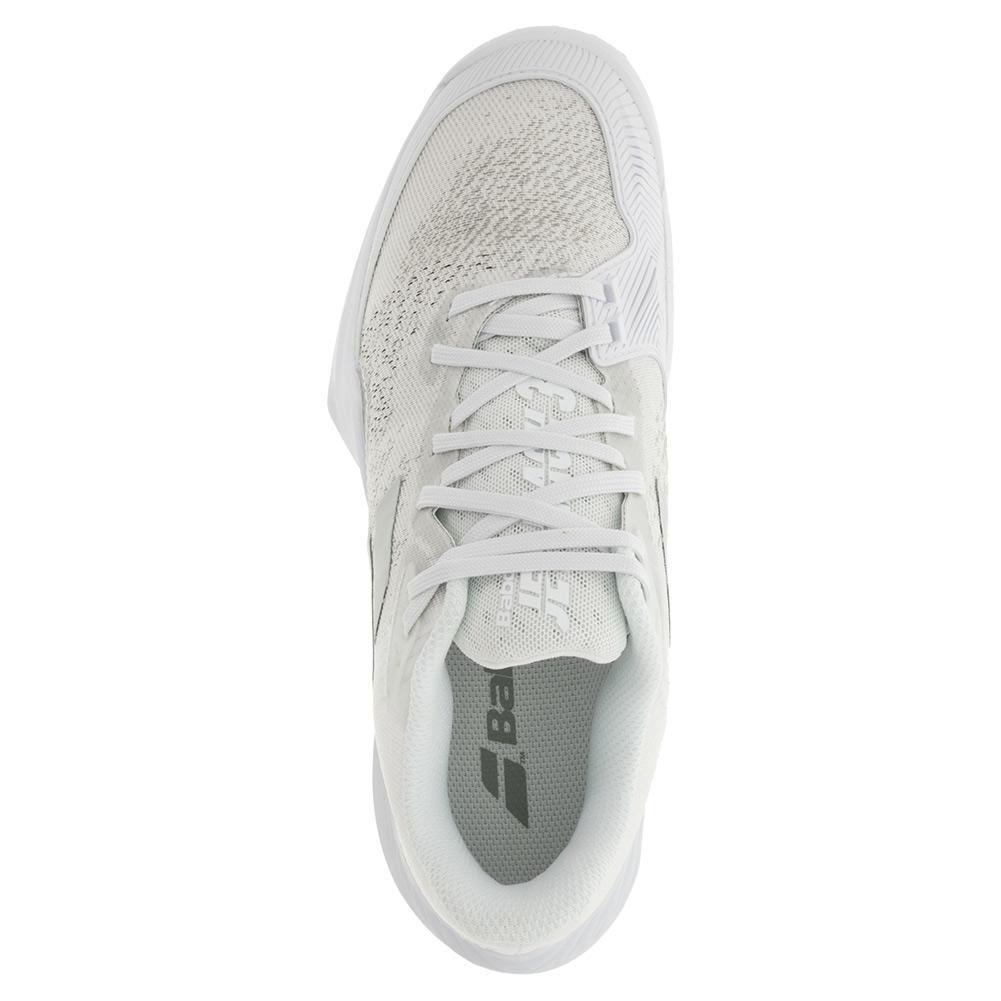 Babolat Men`s Jet Mach 3 All Court Tennis Shoes in White & Silver | Tennis  Express