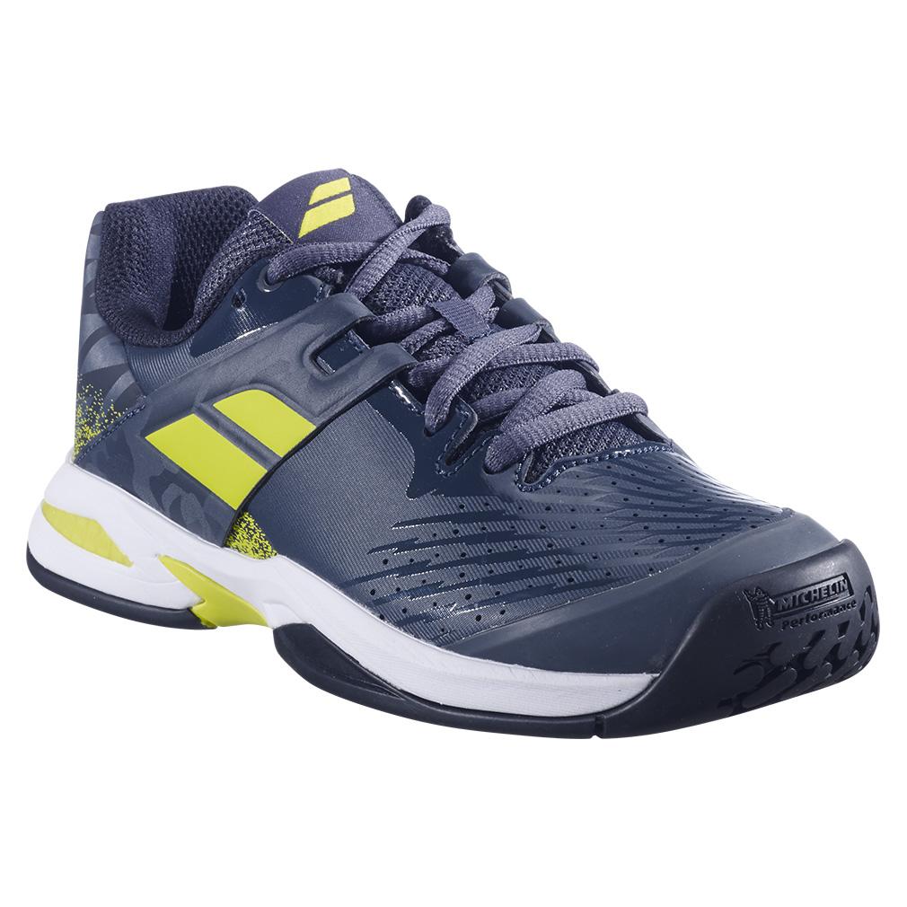 Babolat Juniors` Propulse AC Tennis Shoes Grey and Aero