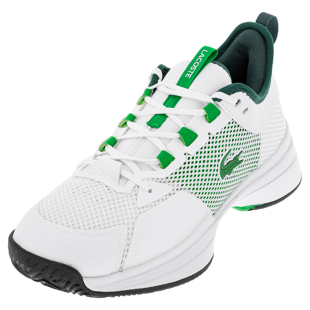Lacoste Women`s AG-LT Tennis Shoes White and Green