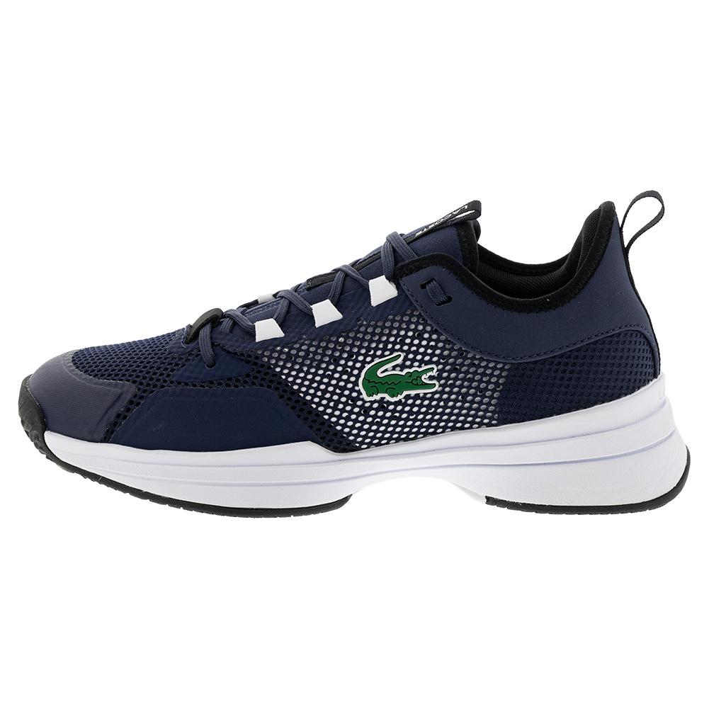 Lacoste Men`s AG-LT Tennis Shoes Navy and White