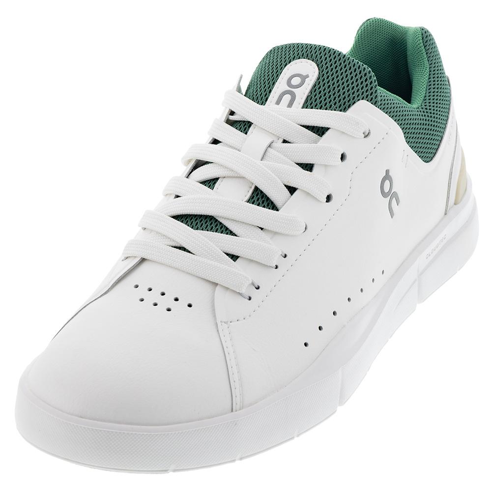 On Women`s THE ROGER Advantage Shoes White and Green