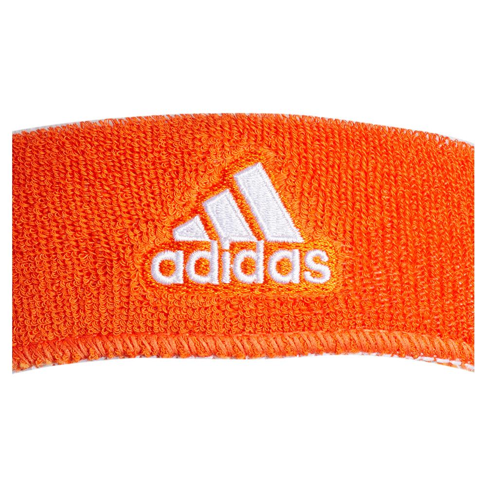 Adidas Interval Reversible Headband Collegiate Orange and White