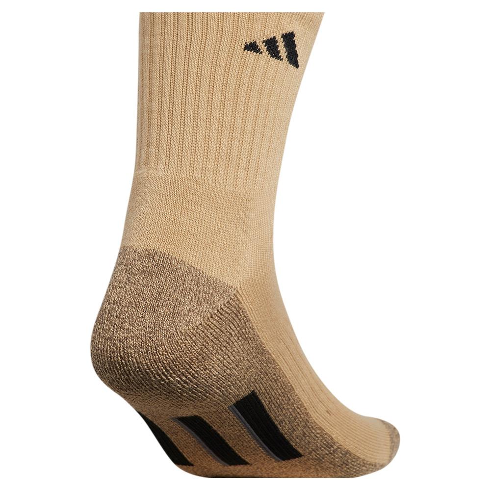 adidas Mens Cushioned X 3 Mid-Crew Socks 3-Pack Beige Tone and Blanch Cargo