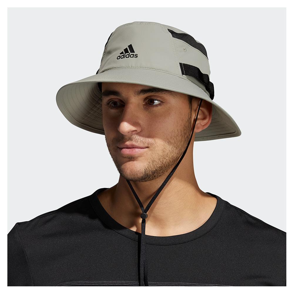 adidas Men`s Victory III Bucket Hat Feather Grey and Black