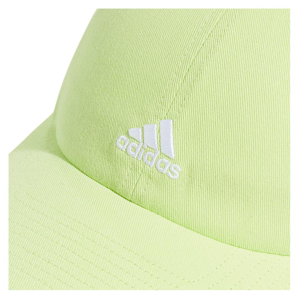 adidas Women`s Saturday 2.0 Cap Pulse Lime Green and White