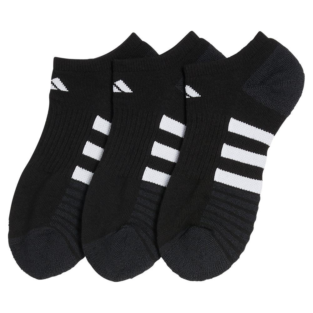 ADIDAS Women\'s Cushioned 3.0 No Show Socks 3-Pack Size 5-10 Black and Night