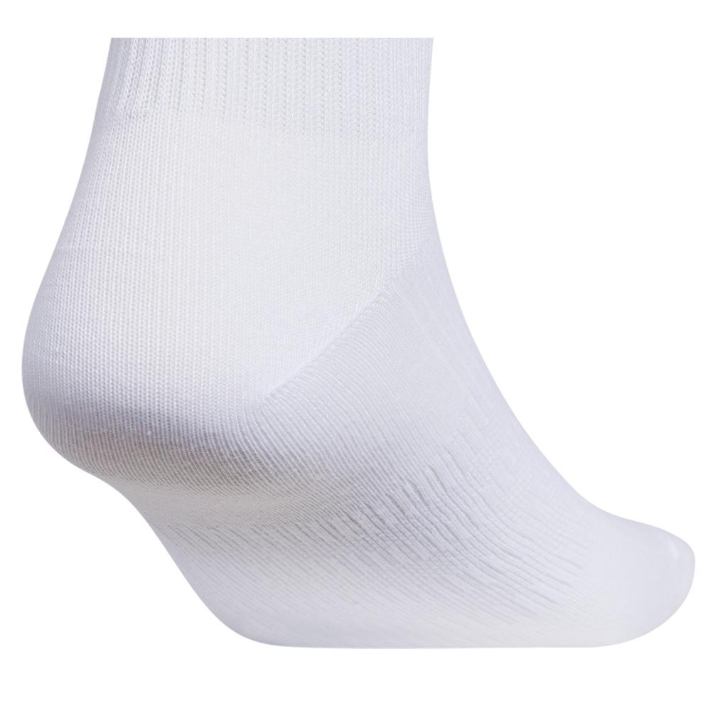 adidas Men`s Superlite 3.0 6 Pack Quarter Tennis Socks White and Black