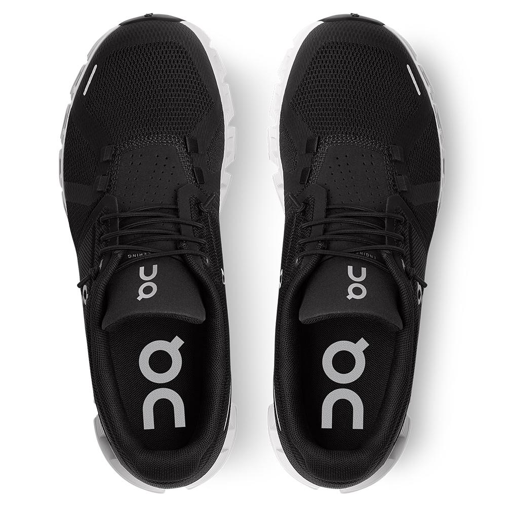 On Cloud 5 Women`s Running Shoes Black and White